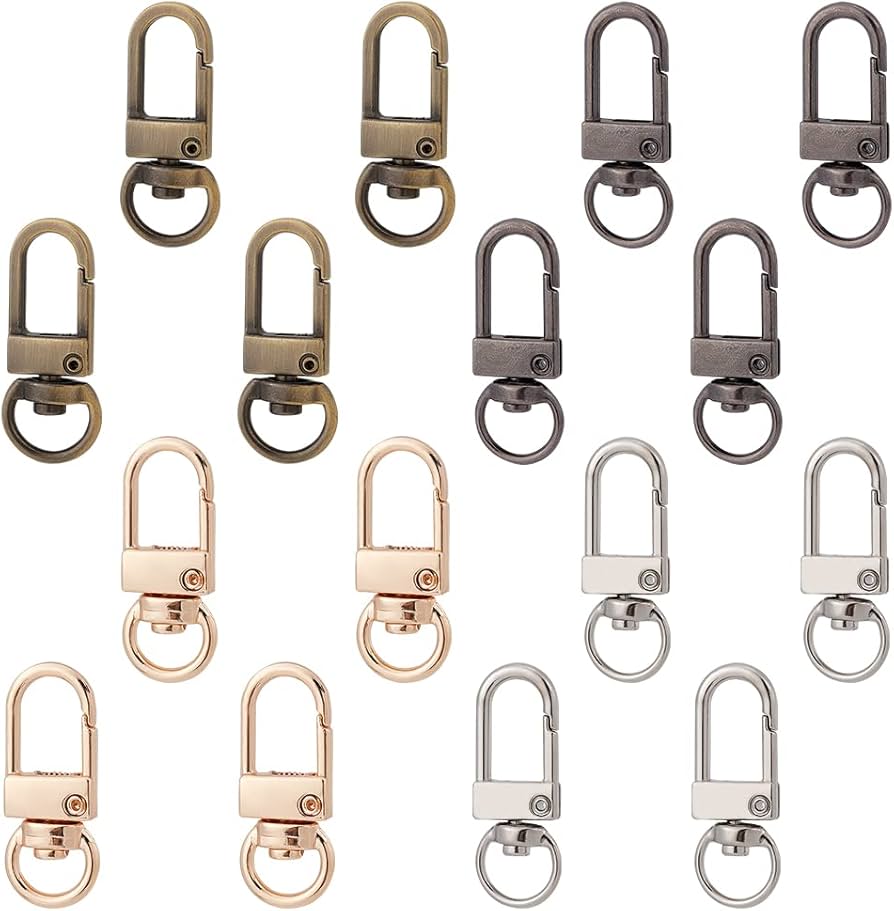 Amazon.com: PH PandaHall Key Chain Clips, 16 Pieces 4 Colors Metal