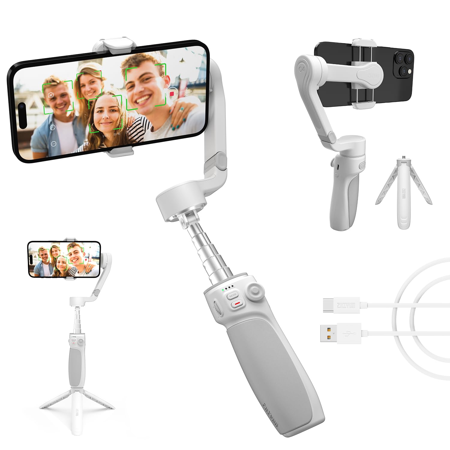 Amazon.com: ZHIYUN Smooth Q4 Gimbal Stabilizer, 3-Axis Smartphone