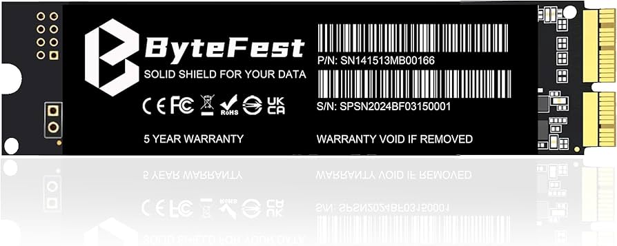 Amazon.com: ByteFest MAC SSD 256GB Compatible with Apple MacBook