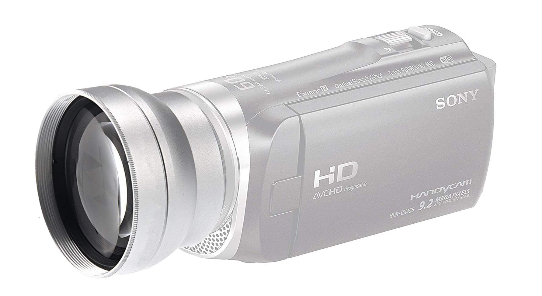 Amazon.com : Wide Angle Lens for Sony HDR-CX455 (0.5X) : Electronics