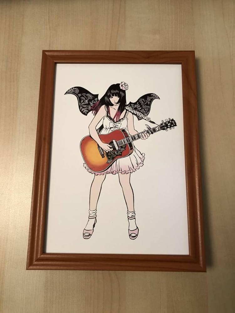 Amazon.co.jp: 額装品 江口寿史 大森靖子 MUTEKI ギター B5サイズ額