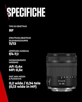Amazon.com : Canon RF 24-105mm F4-7.1 is STM (4111C002) : Electronics