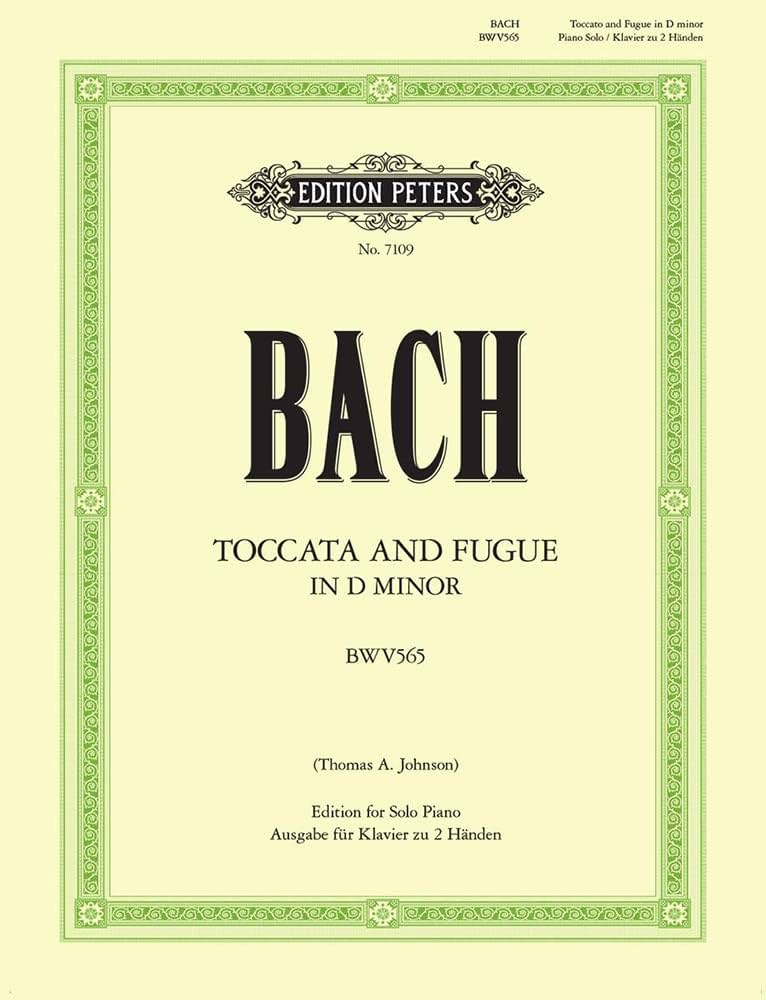Toccata and Fugue in D minor BWV 565 (Arranged for Piano) (Sheet