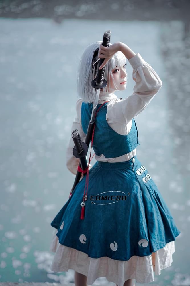 Amazon.co.jp: 【 comicoBB 】魂魄妖夢 青 コスプレ衣装/靴とウィッグ