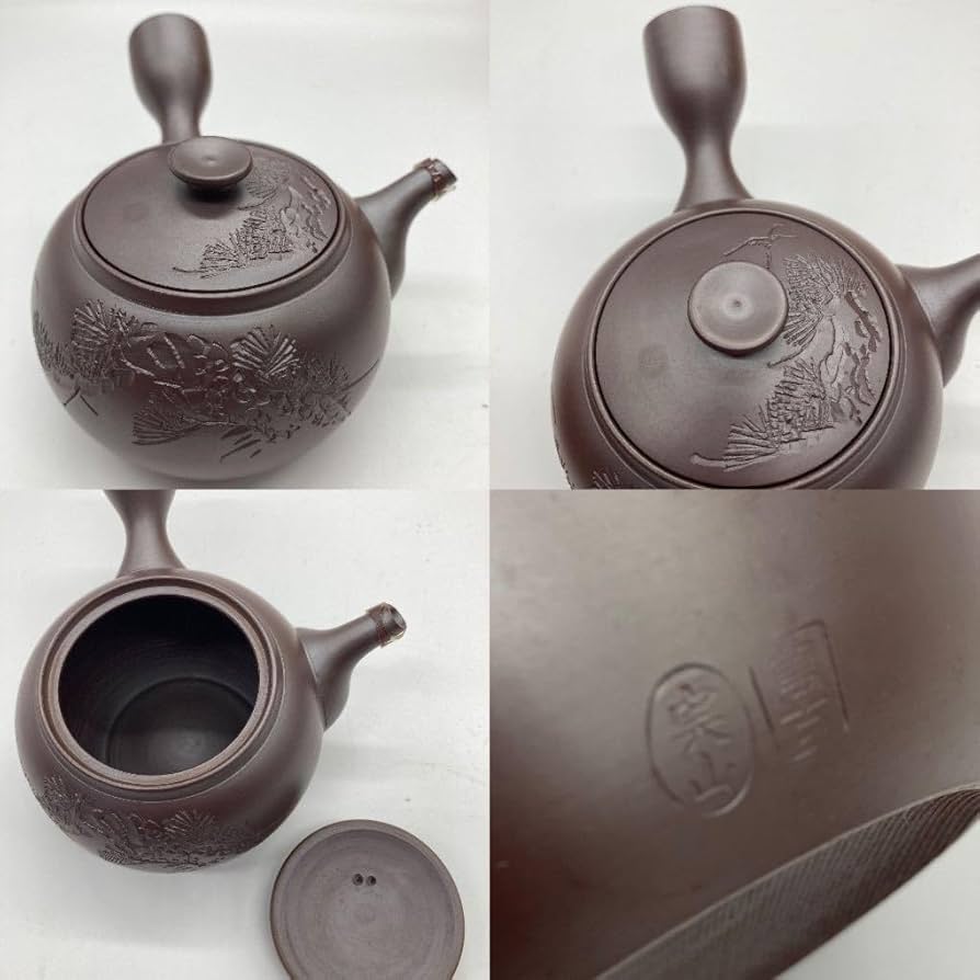 Amazon.co.jp: 萬古焼 万古焼 伊藤実山 實山造 煎茶器揃 共箱 木箱付