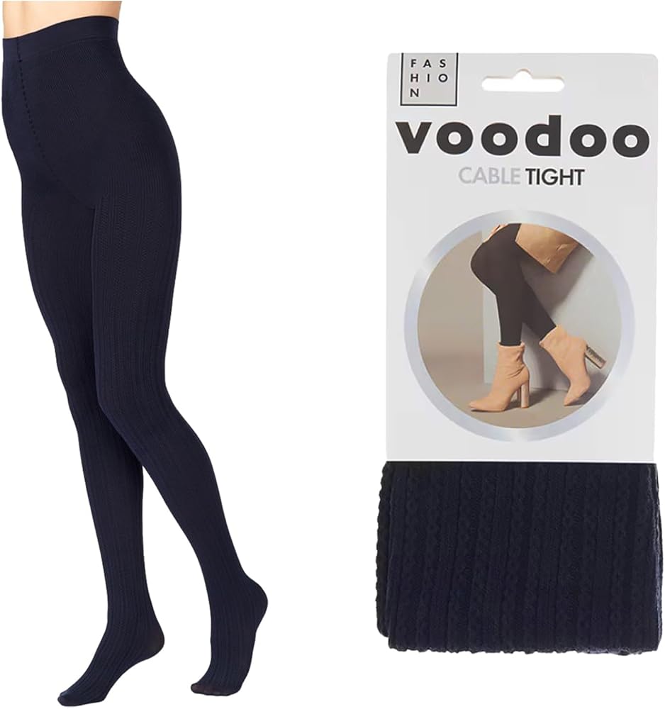 Voodoo Cable Tights Womens Thermal Pantyhose Stockings HXRY1N