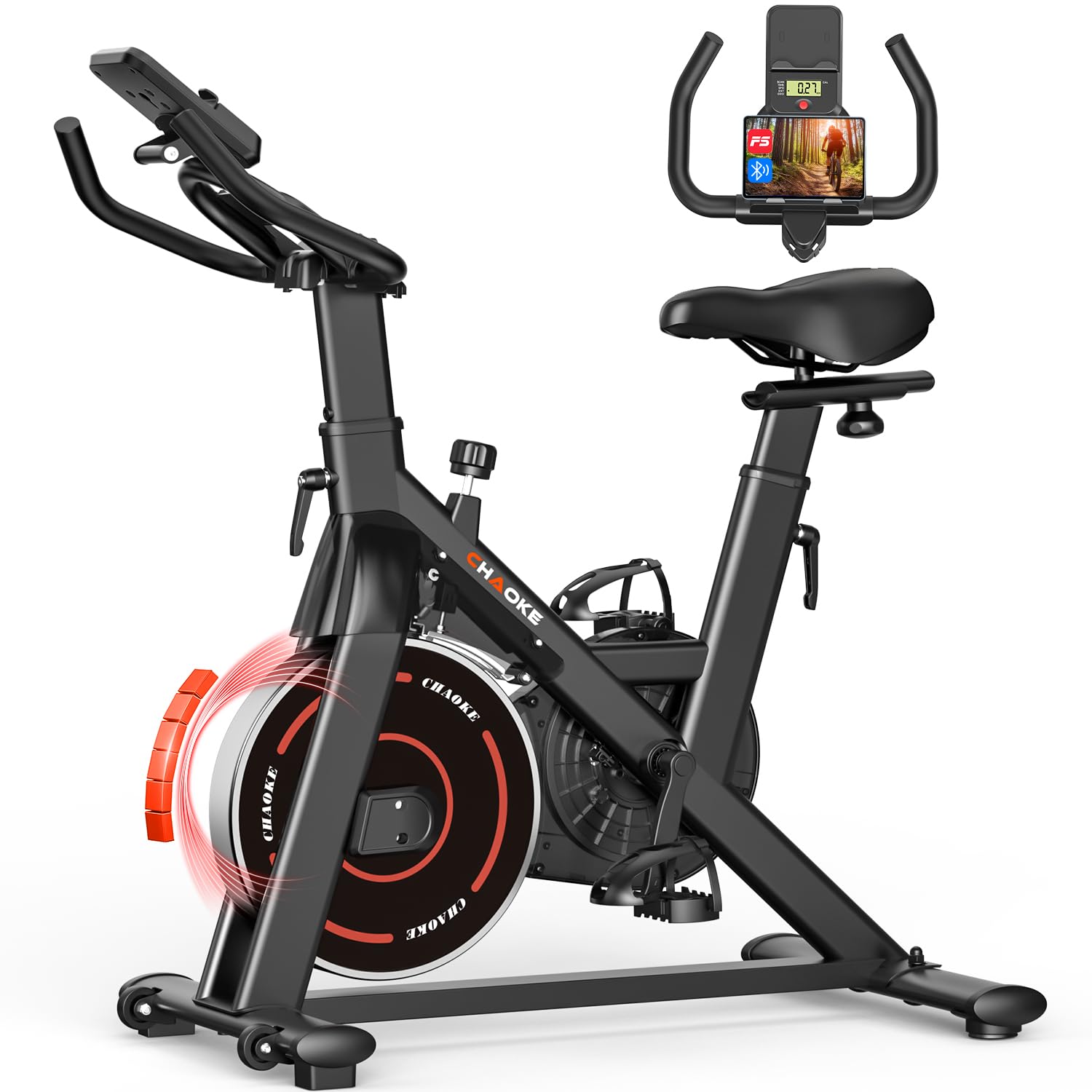 Amazon.co.jp: CHAOKE スピンバイク エアロバイク 【Zwift/アプリ連動