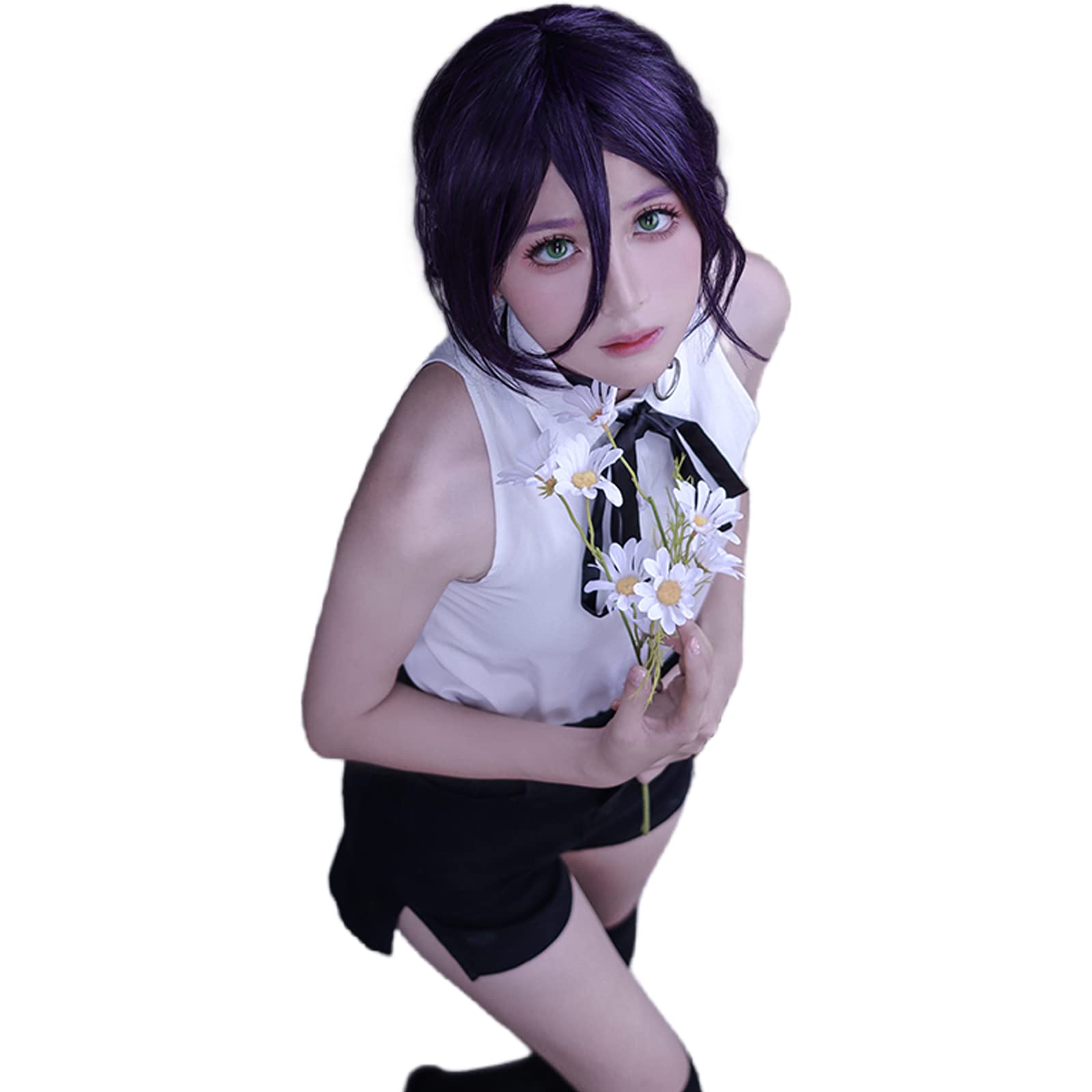 Amazon | チェンソーマン レゼ コスプレ 衣装 ウィッグ 首輪 靴下付き