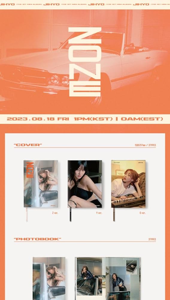 Amazon.com: TWICE JIHYO ZONE 1st Mini Album CD+POB+Folded poster