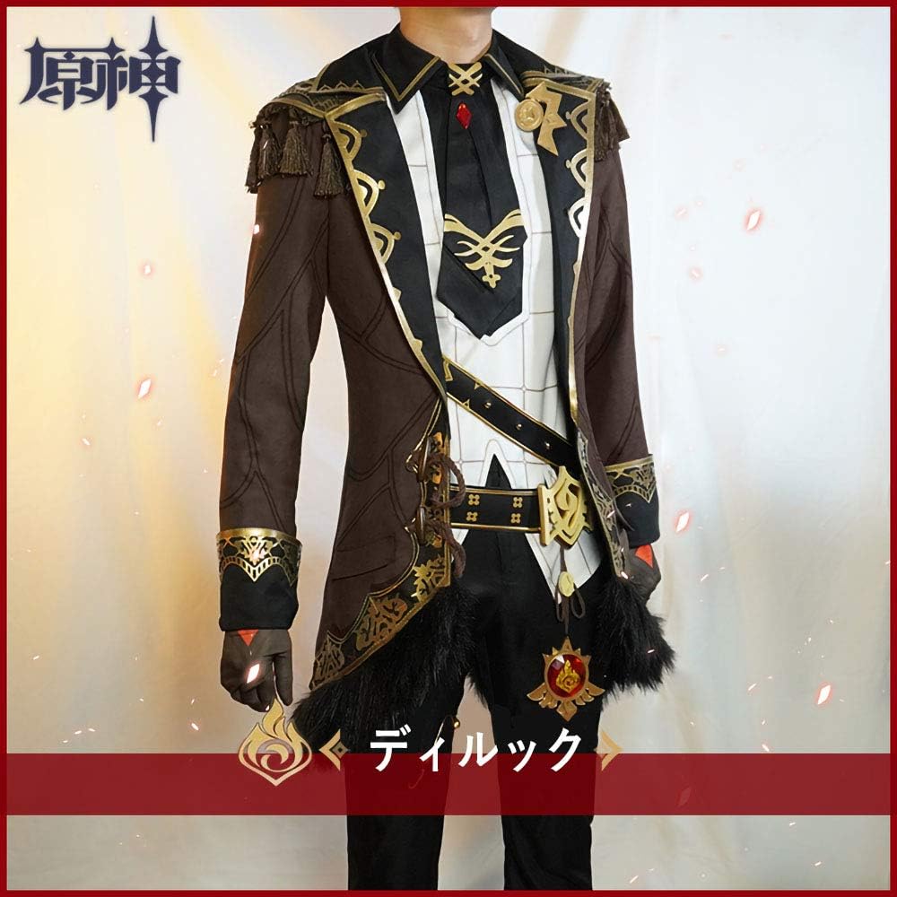 Amazon.co.jp: 原神 げんしん ディルック コスプレ衣装 コスプレ