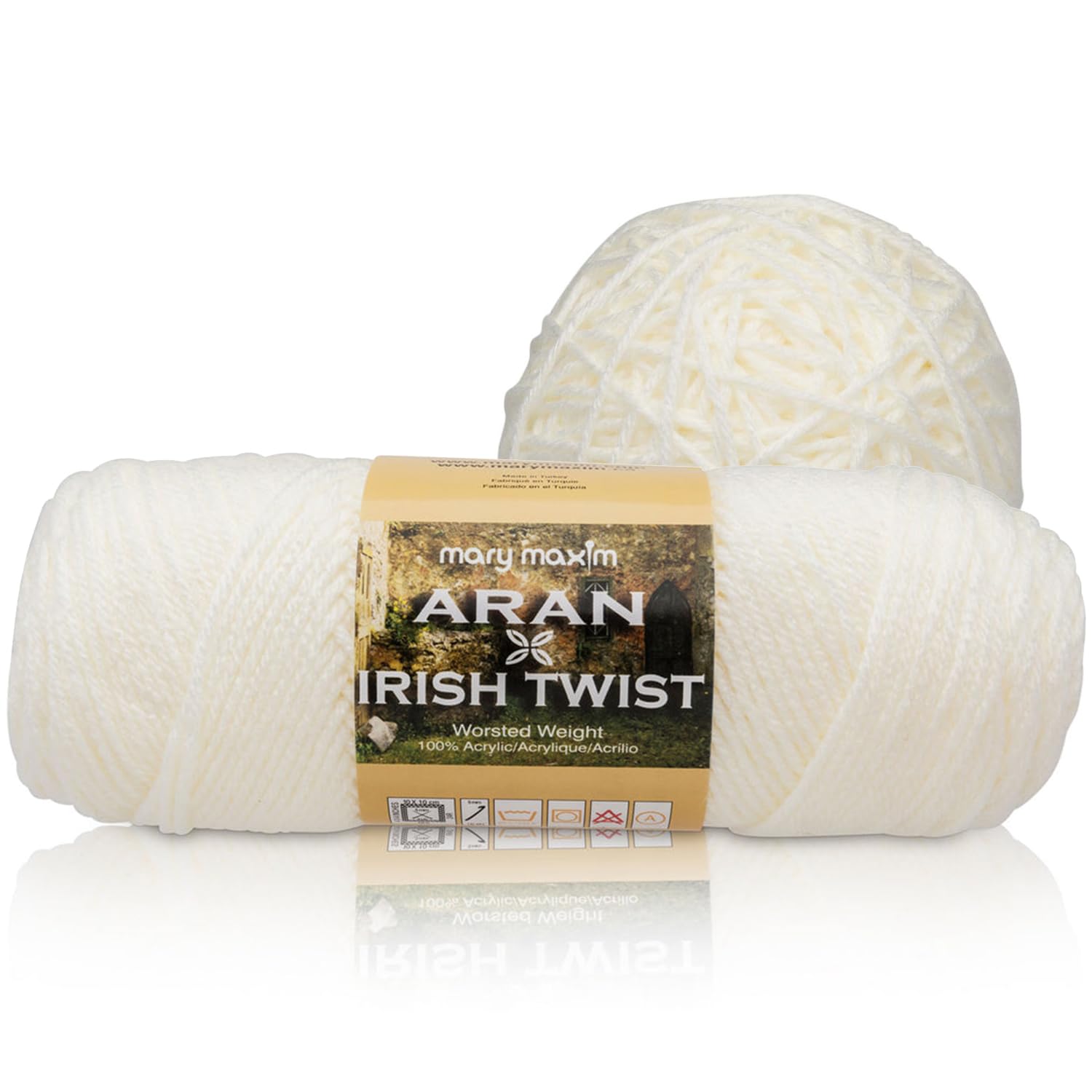 Amazon.com: Aran Irish Twist - Acrylic Yarn for Crocheting, 4