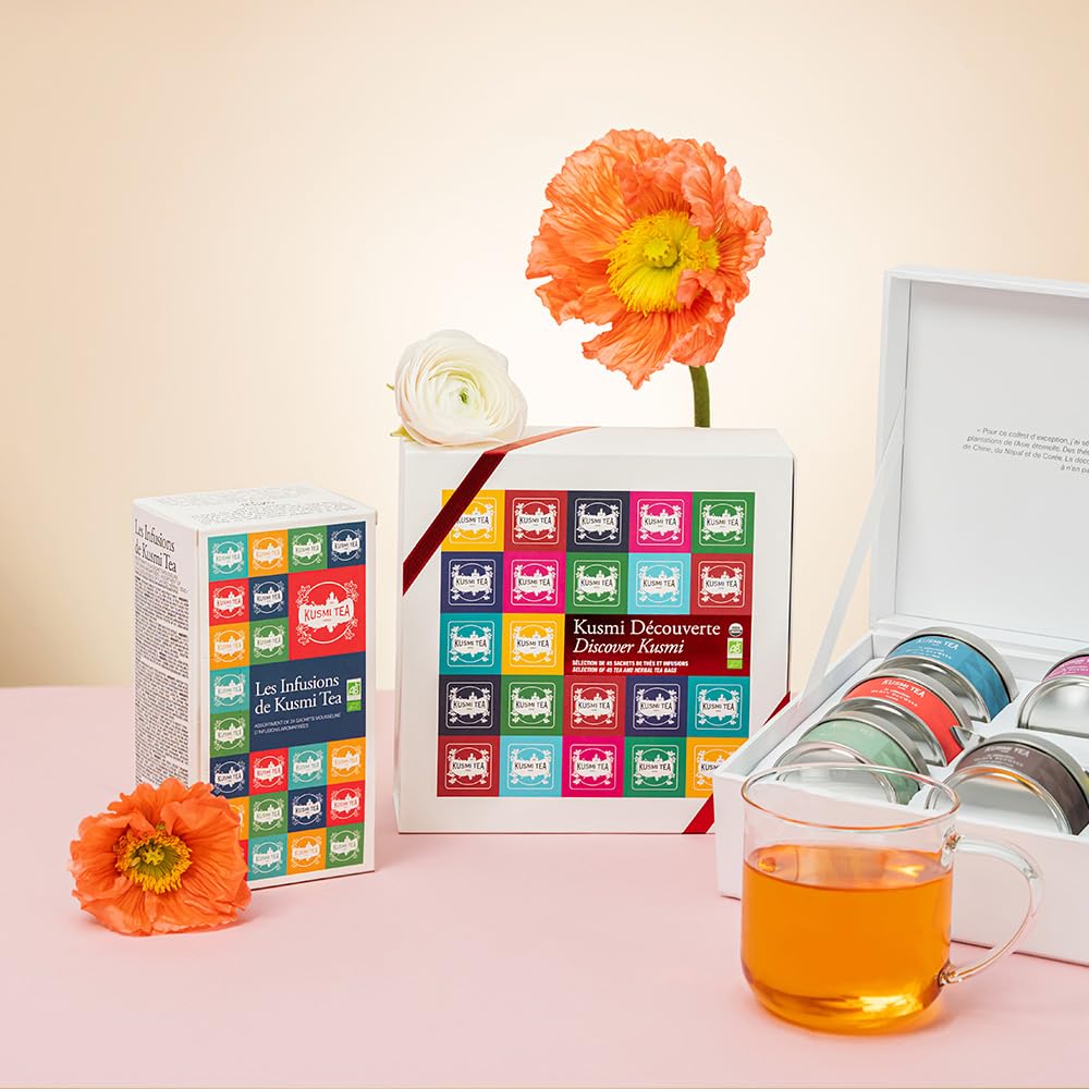 Amazon.com : Kusmi Tea - Organic Herbal Tea Gift Set - Sampler