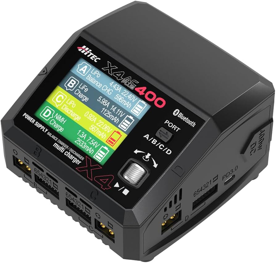 Amazon | ハイテック マルチチャージャー X4 ACプラス400 44344 充電器