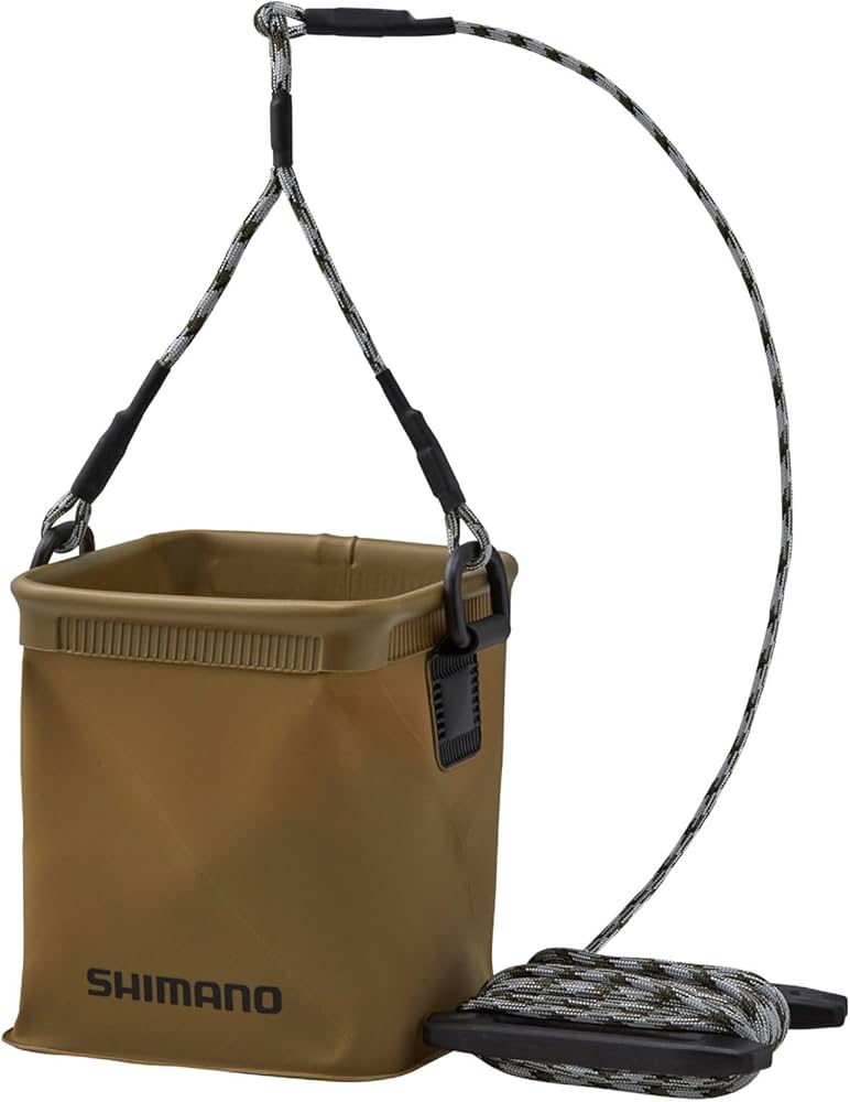 Amazon | シマノ(SHIMANO) ポケッタブル水汲みバッカン BK-002X カーキ