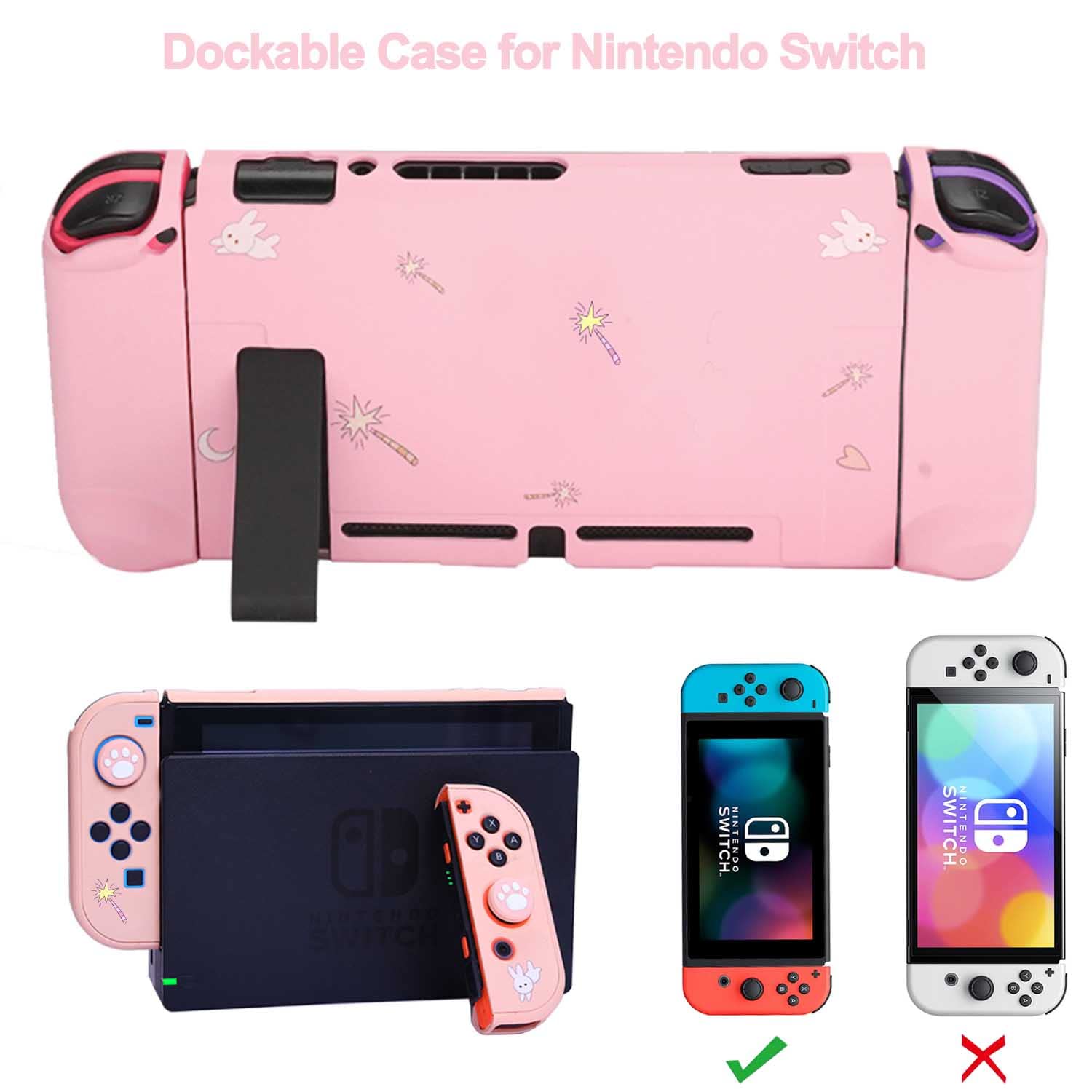 Amazon.co.jp: GUTIAL Nintendo Switch用アクセサリーキット - ピンク