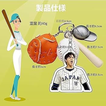Amazon.co.jp: [YOKIMA] 大谷翔平グッズ キーホルダーセット WBC 野球