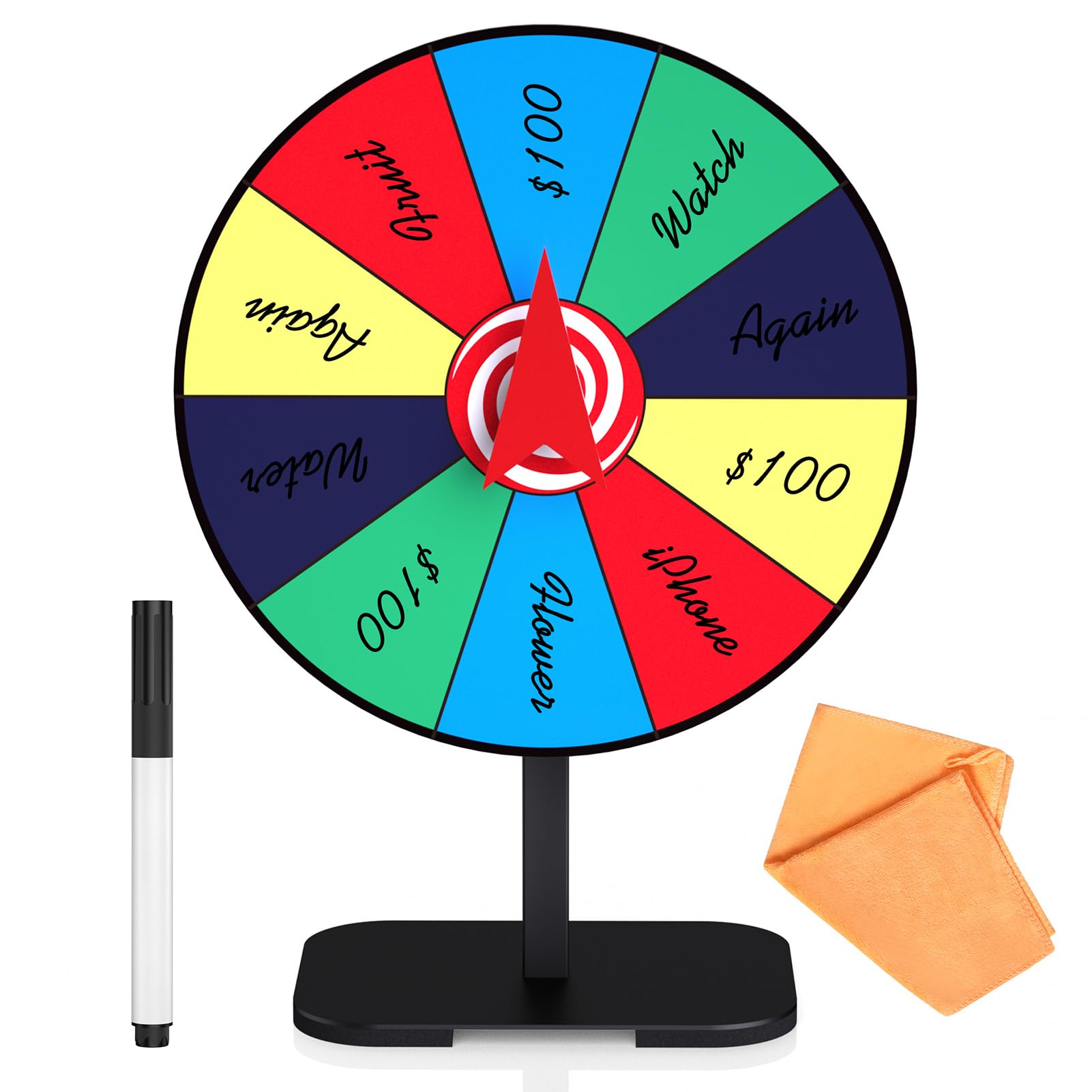 Amazon.com: Retbtnm 8 Inch Prize Wheel Spinner with Stand, Dry