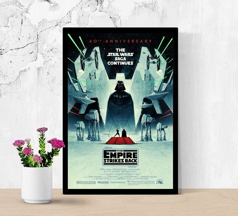 Amazon.co.jp: 【フレーム付-黒-】 映画ポスター スターウォーズ