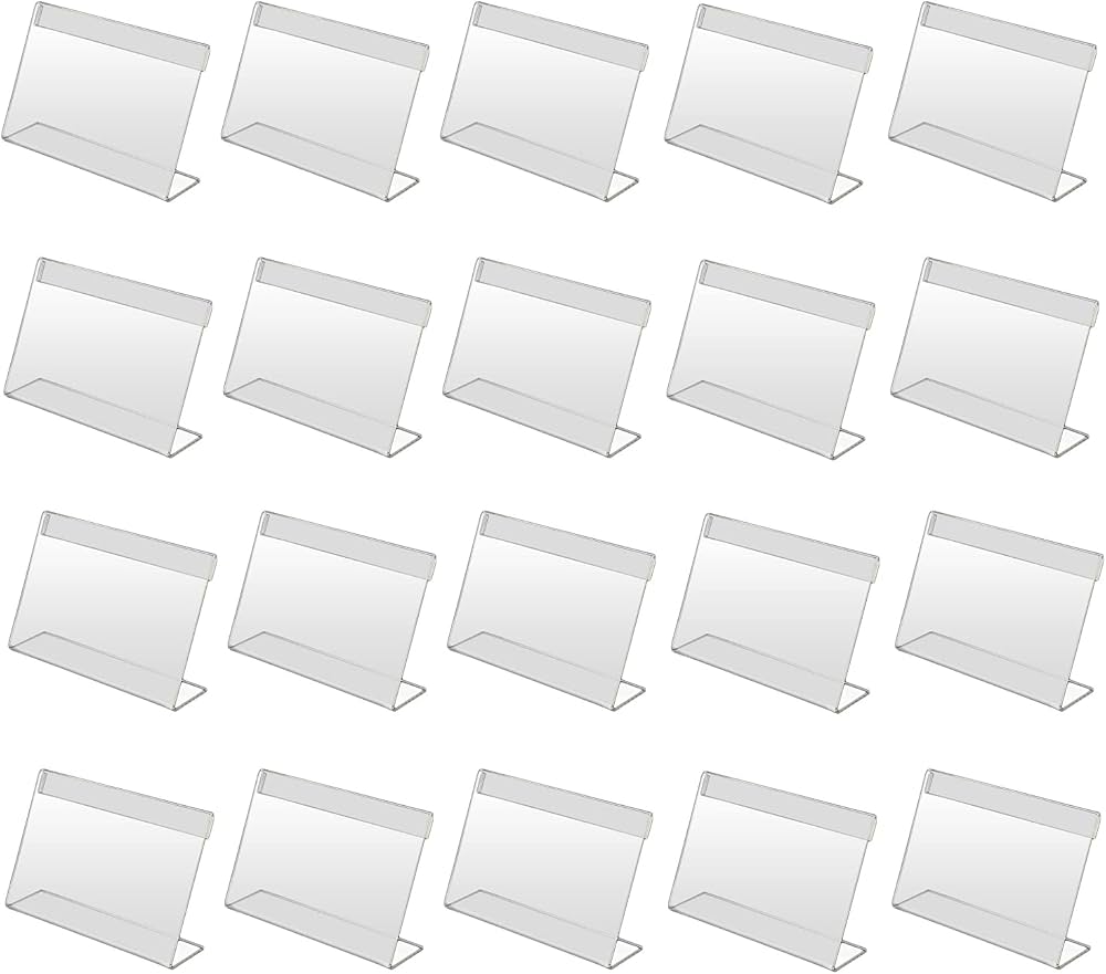 Amazon | OKUSU-JP アクリルスタンド 20枚入 ポップスタンド L型