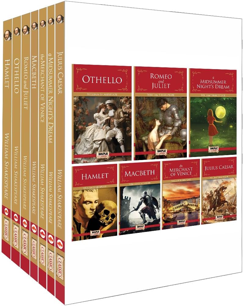 William Shakespeare (Set of 7 Books) - Othello, Romeo and Juliet