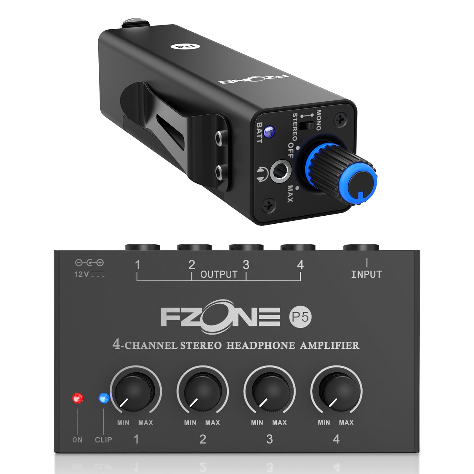 Amazon.com: FZONE P4 in-Ear Monitor Amplifier P5 4-Channel Stereo