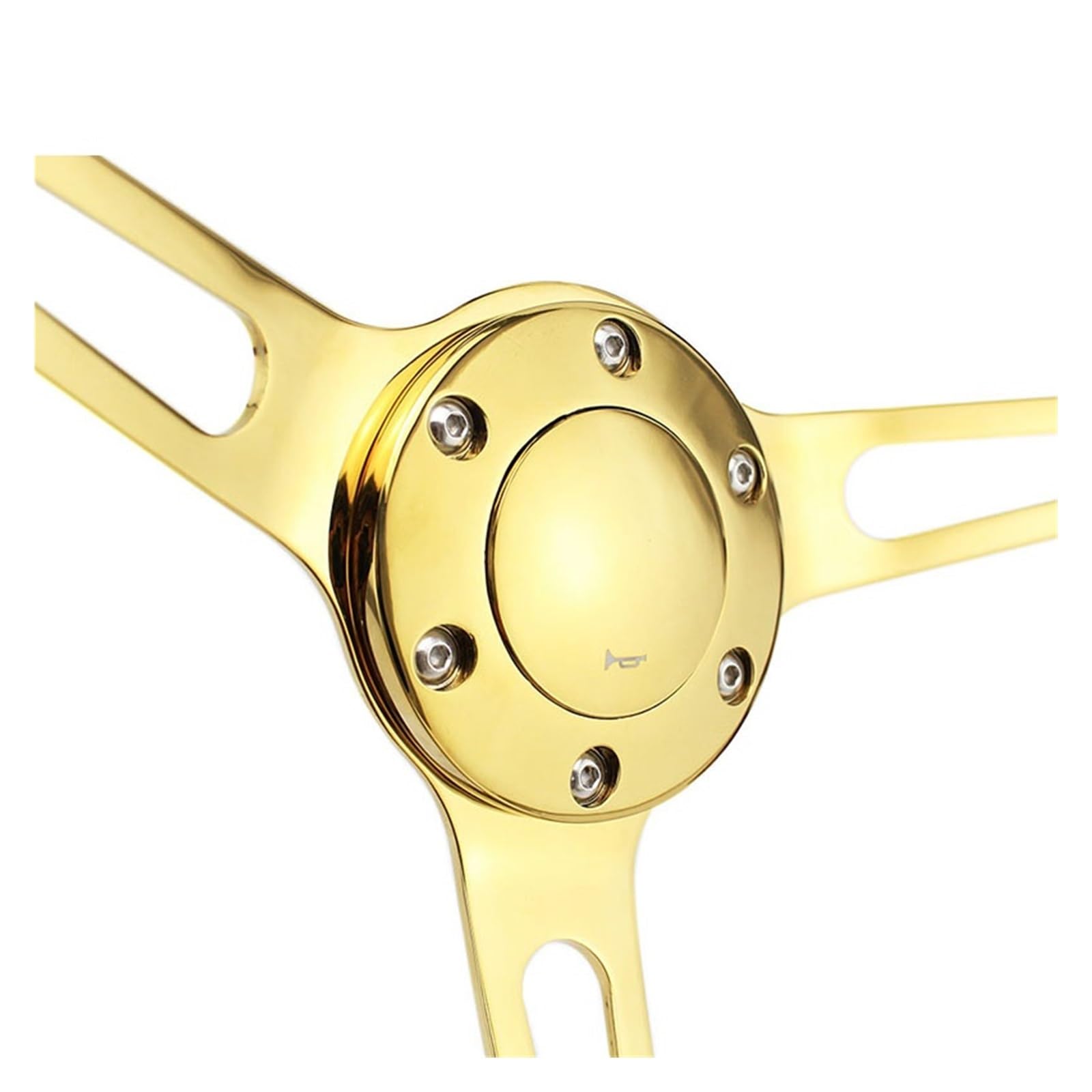 Amazon | 15インチ ゴールドウッドステアリングホイール クロム鉄