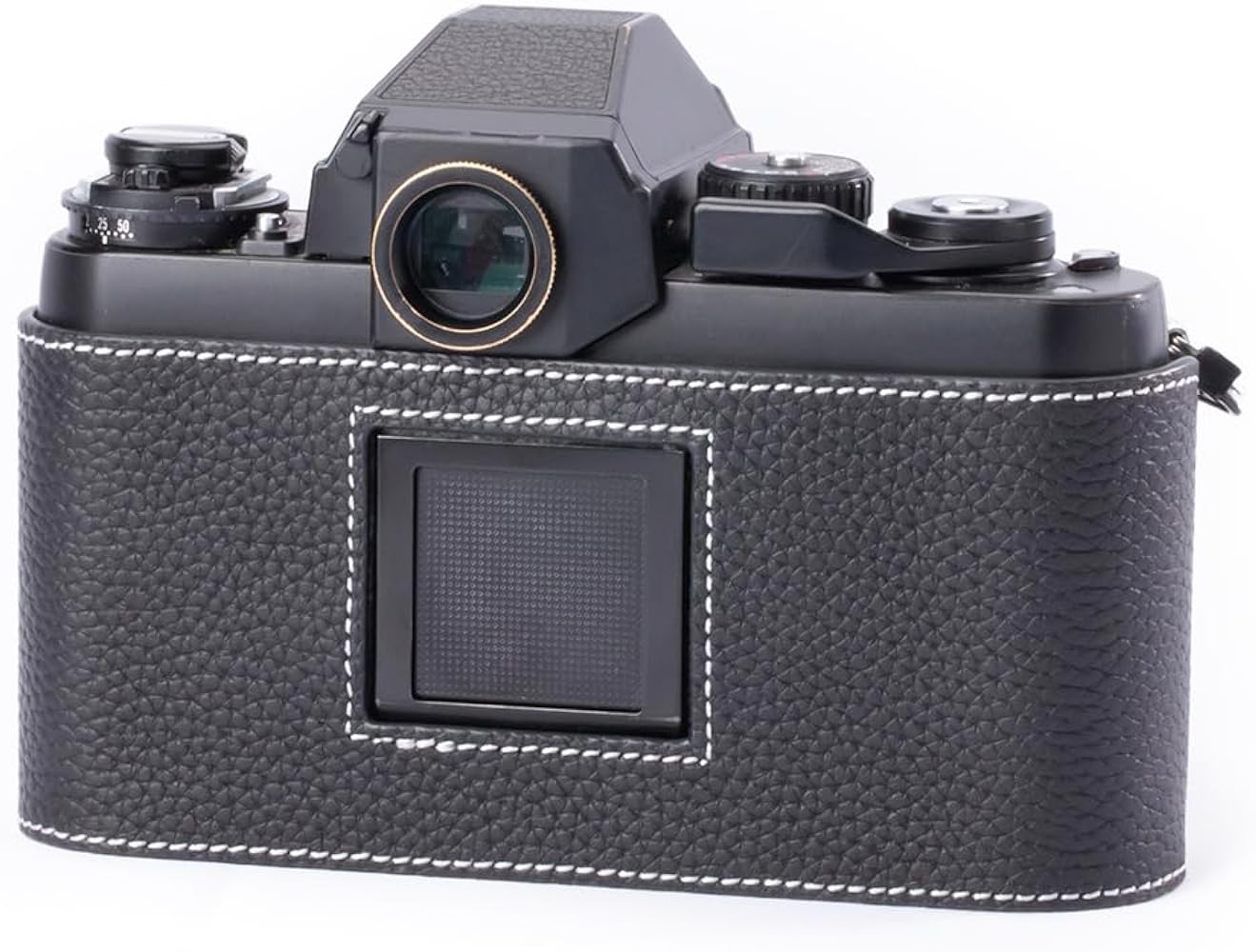 Amazon.co.jp: F3 カメラ専用レトロな牛革手作りのハーフケース 軽量