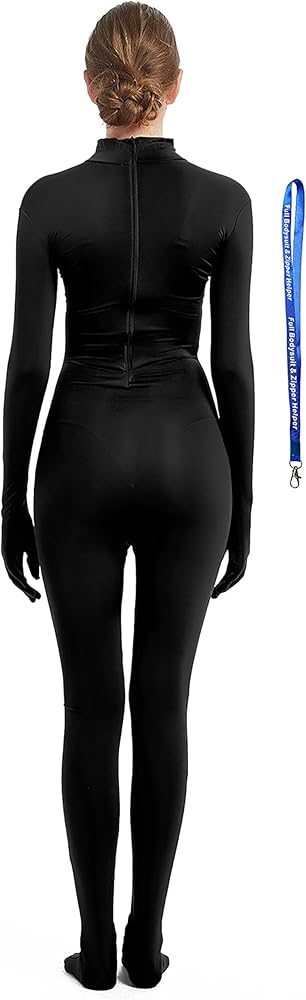 Amazon.com: Full Bodysuit With Zipper Helper Womens Costume