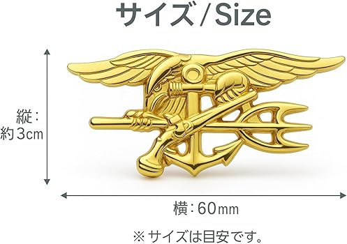 Amazon.co.jp: Don Flyee レプリカ Navy SEALs ピンバッジ ピンズ 徽章