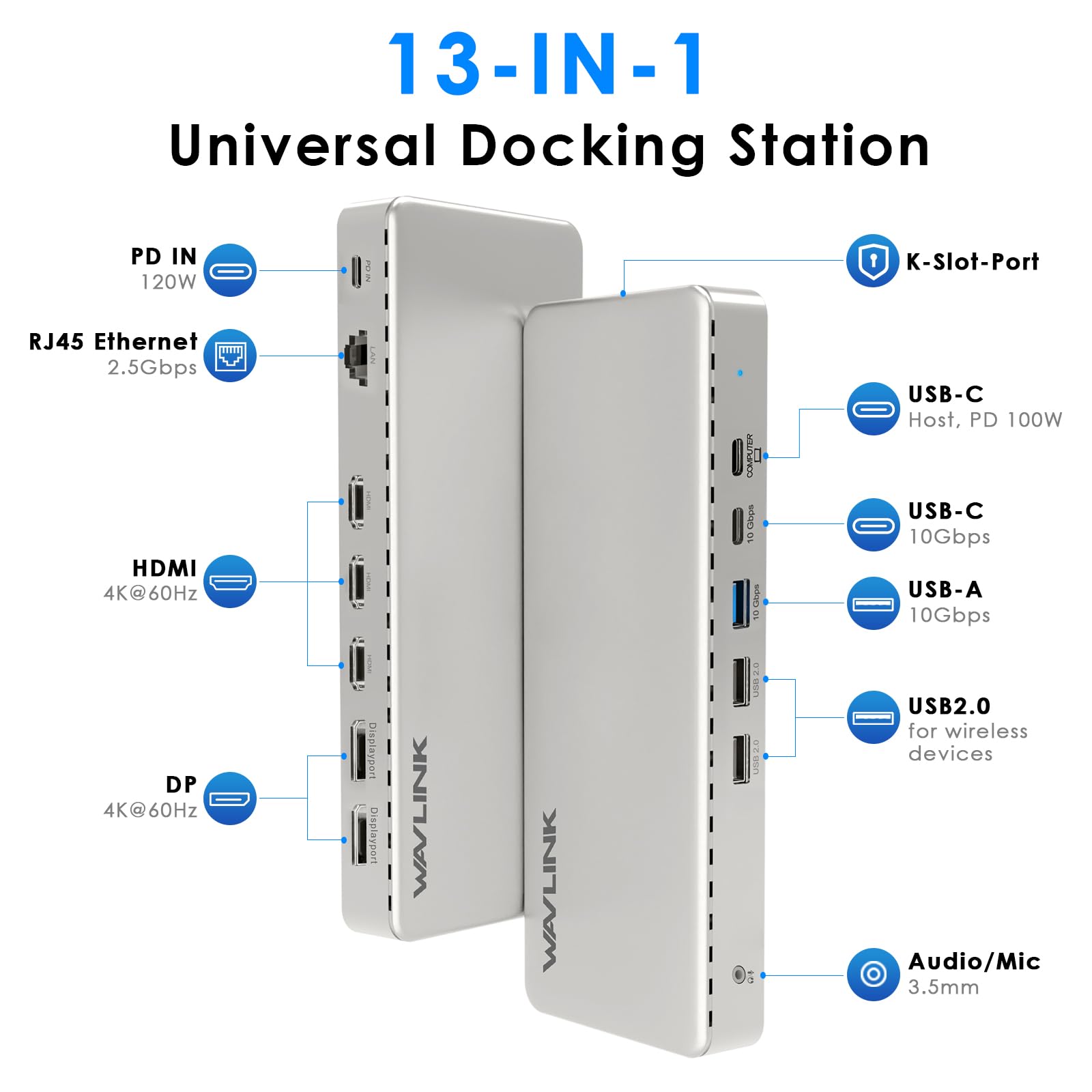 Amazon.co.jp: WAVLINK DisplayLink対応 トリプル4K@60Hz ユニバーサル