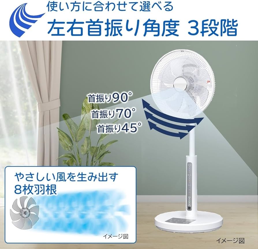 Amazon | 【Amazon.co.jp限定】日立 リビング扇風機 ACモーター 風量4