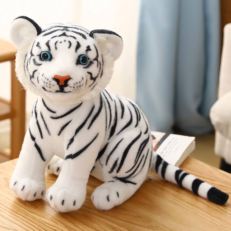 Amazon.co.jp: MILEE 虎/ホワイトタイガーぬいぐるみ WhiteTiger Plush