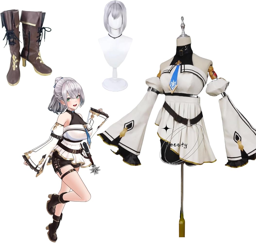Amazon.co.jp: [Beauty 出品] 白銀ノエルコスプレ衣装 (ウィッグ、靴