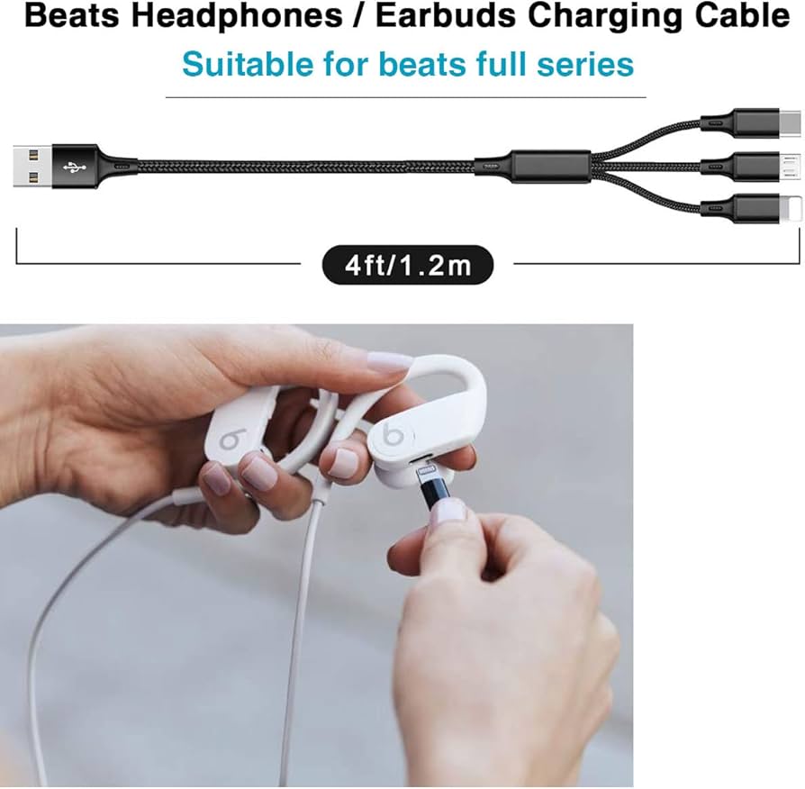 Amazon.co.jp: Powerbeats Pro用交換高速充電ケーブル。 : パソコン