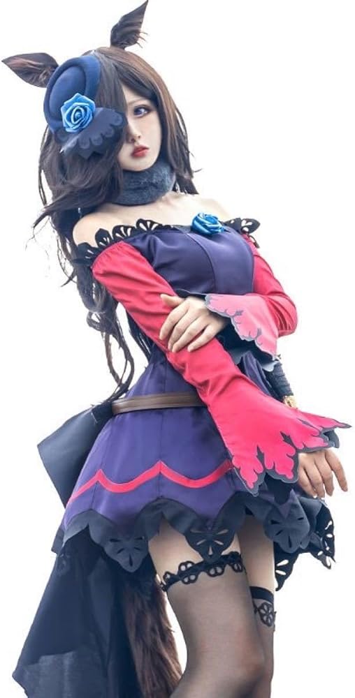 Amazon.co.jp: ウマ娘 ライスシャワー コスプレ 勝負服 帽子ウィッグ