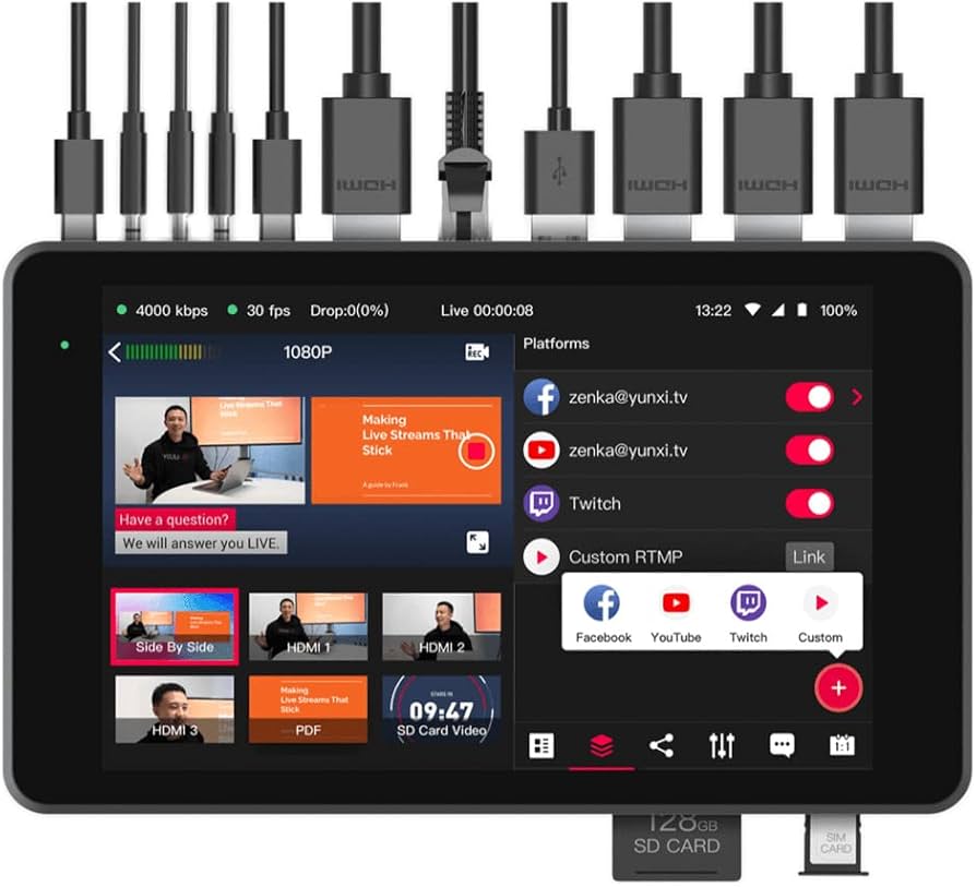 Amazon | YOLOLIV YoloBox Pro ライブストリーミングエンコーダー