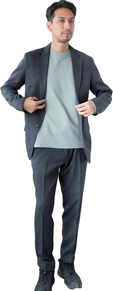 Amazon.co.jp: [NEVEREND] セットアップ メンズ スーツ テーラード