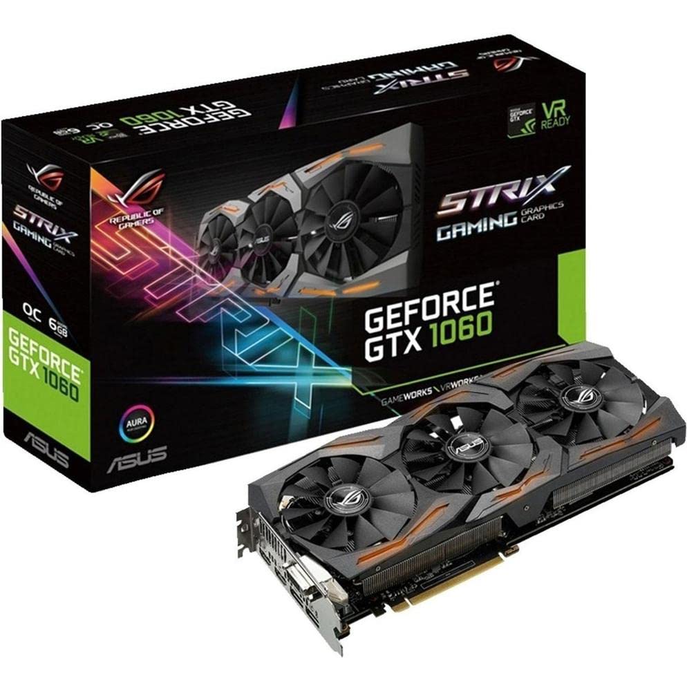 Amazon.com: ASUS GeForce GTX 1060 6GB ROG Strix OC Edition VR