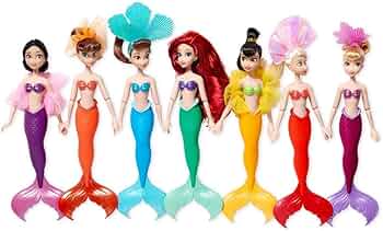 Amazon | Disney Store公式アリエル&シスターズミニドールセット