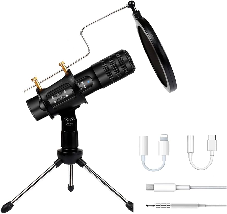 Amazon.co.jp: コンデンサーマイク スマホ マイク エコー 録音 iphone