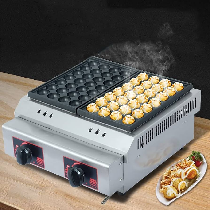 Amazon.co.jp: 業務用たこ焼きメーカーたこ焼き機、56穴テフロン加工の