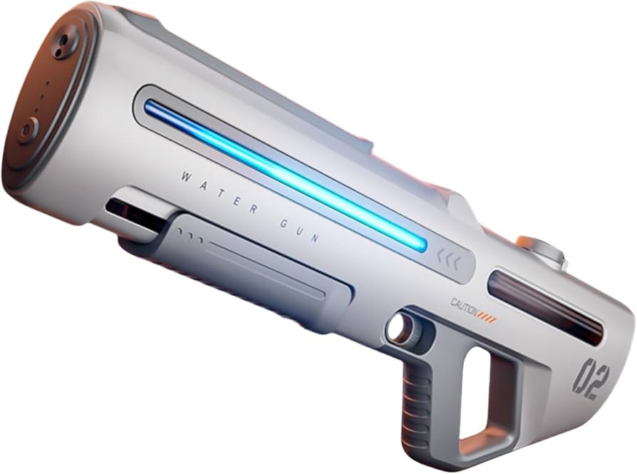 Amazon | 水鉄砲 電動 強力 最強 発光 ウォーターガン 超強力飛距離