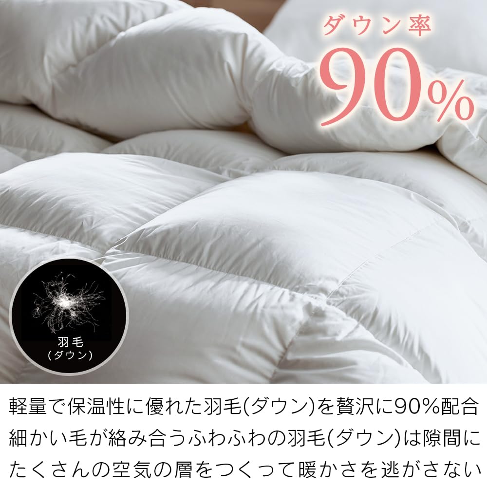 Amazon｜アイリスオーヤマ 羽毛布団 ホワイトダックダウン90% ダブル