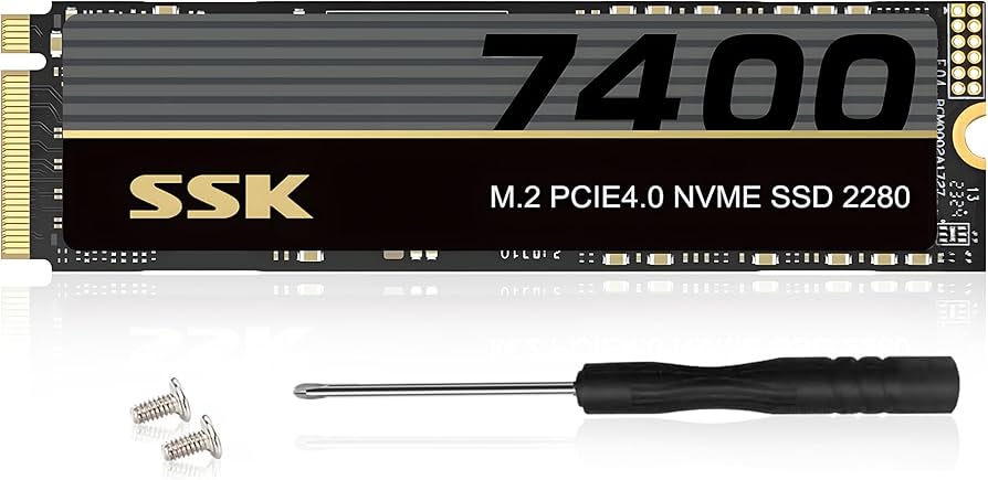 Amazon.com: SSK M.2 NVMe SSD 4TB, PCIe Gen 4.0 x4 M.2 2280 SSD