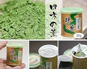 Amazon | 【山政小山園 高級宇治抹茶】抹茶 粉末 四方の薫 30g 巣鴨の