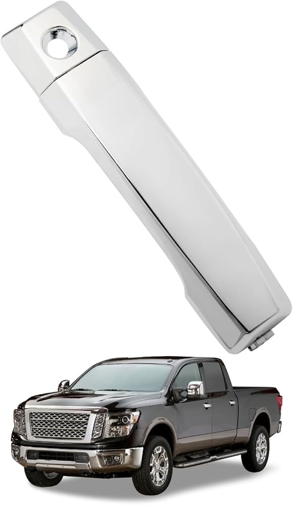 Driver Door Handle, Compatible with 2004-2015 Nissan Titan, Armada