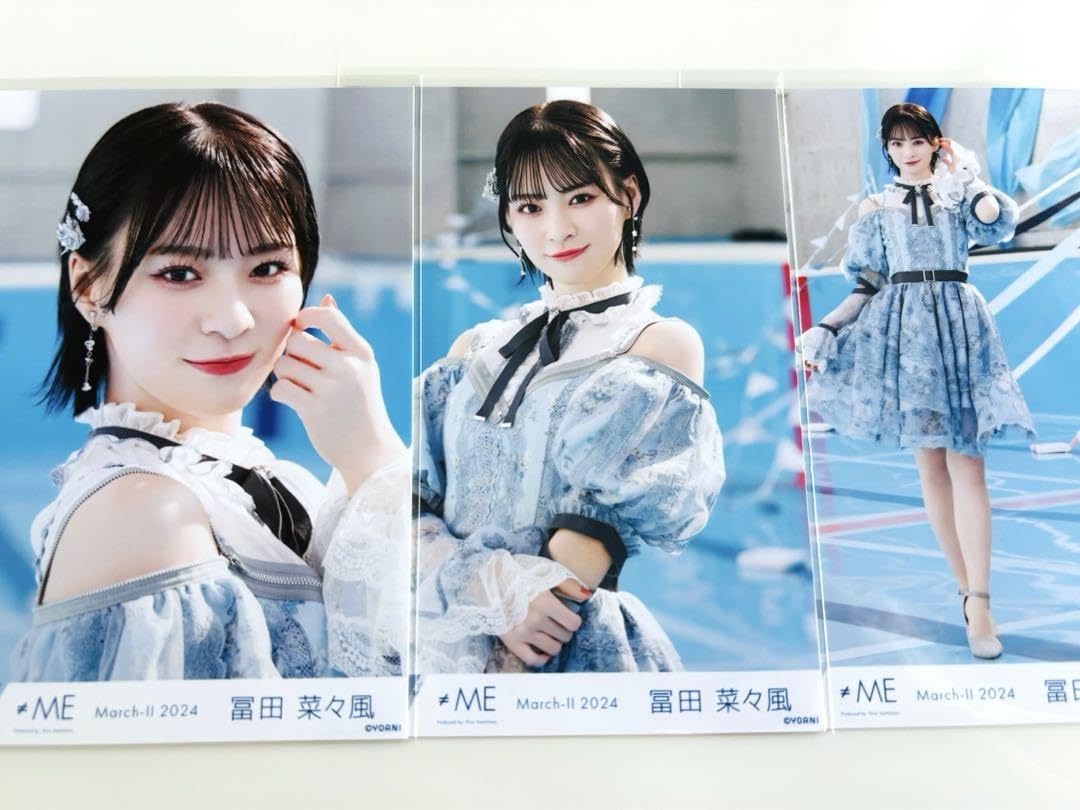 ノイミー 冨田菜々風 直筆 排他的ファイター mv コメあり 生写真 ≠ME