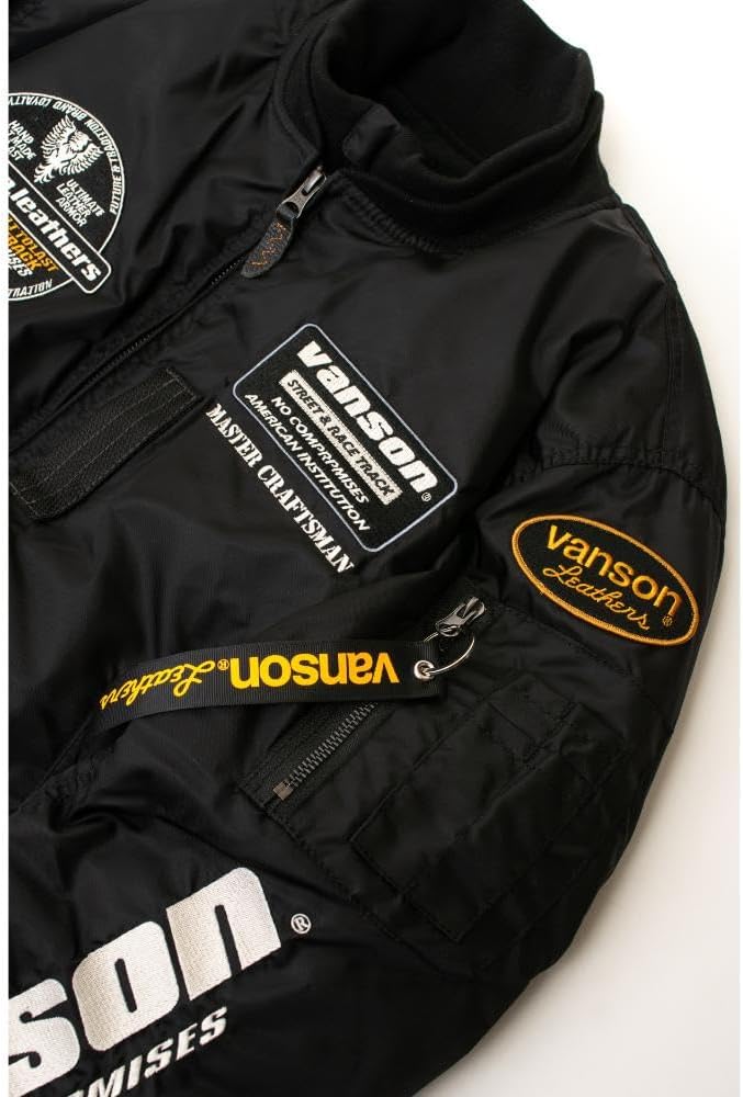 Amazon.co.jp: [バンソン] VSE25102W バイクウェア MA-1 ナイロン