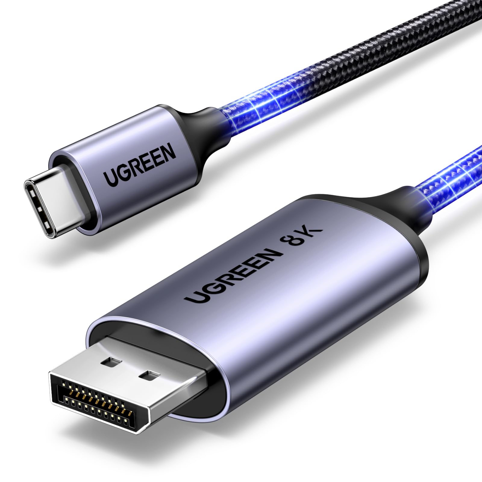 Amazon.co.jp: UGREEN 8K 60Hz USB C DisplayPort 変換ケーブル【Cから