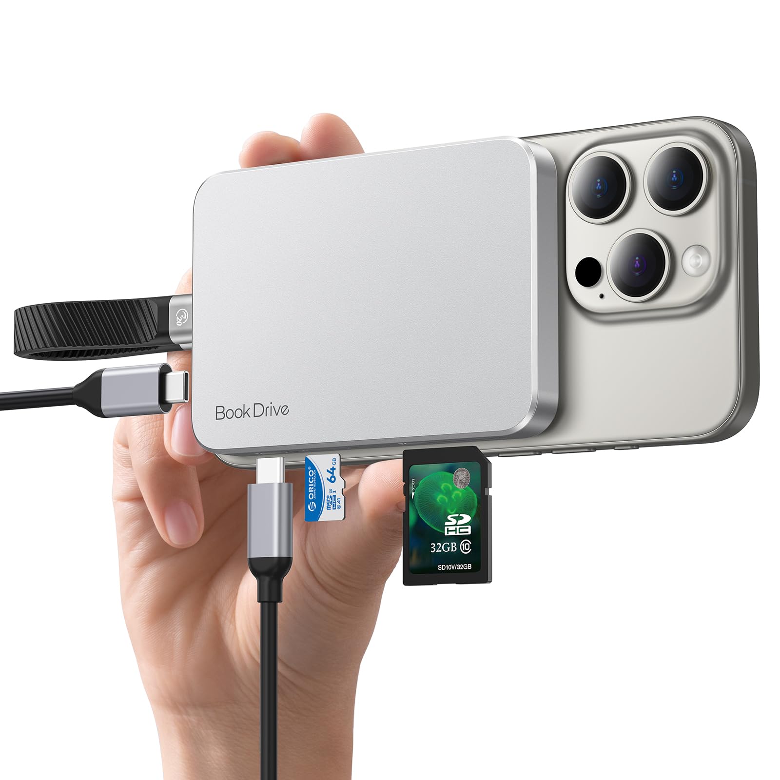 Amazon.com: ORICO BookDrive 2TB Magnetic External SSD with SD/TF